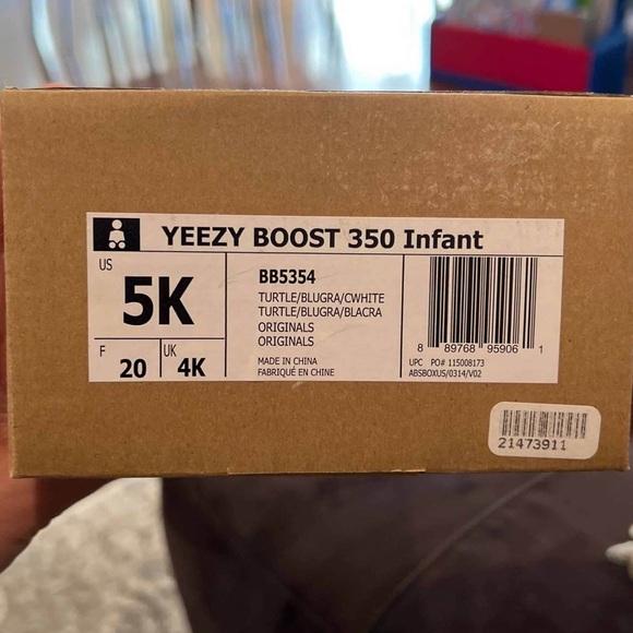 Yeezy Boost 350 Infant Turtle Dove Size 5 - Picture 5 of 5